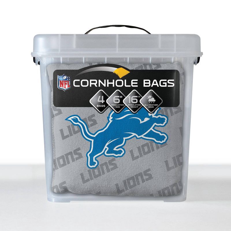 slide 6 of 6, NFL Detroit Lions 4pk Cornhole Bags, 4 ct