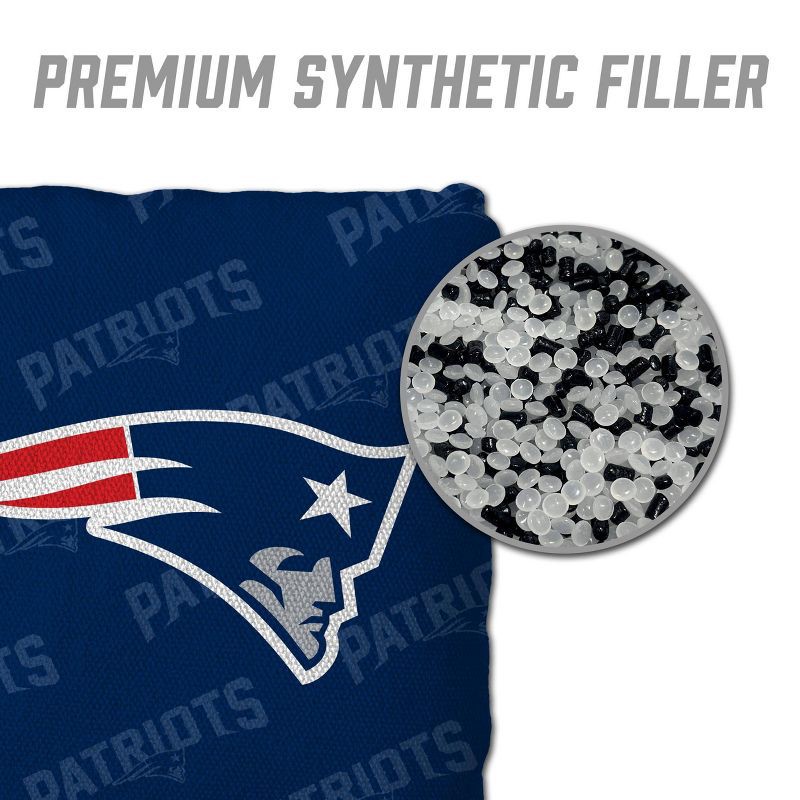 slide 4 of 6, NFL New England Patriots 4pk Cornhole Bags, 4 ct