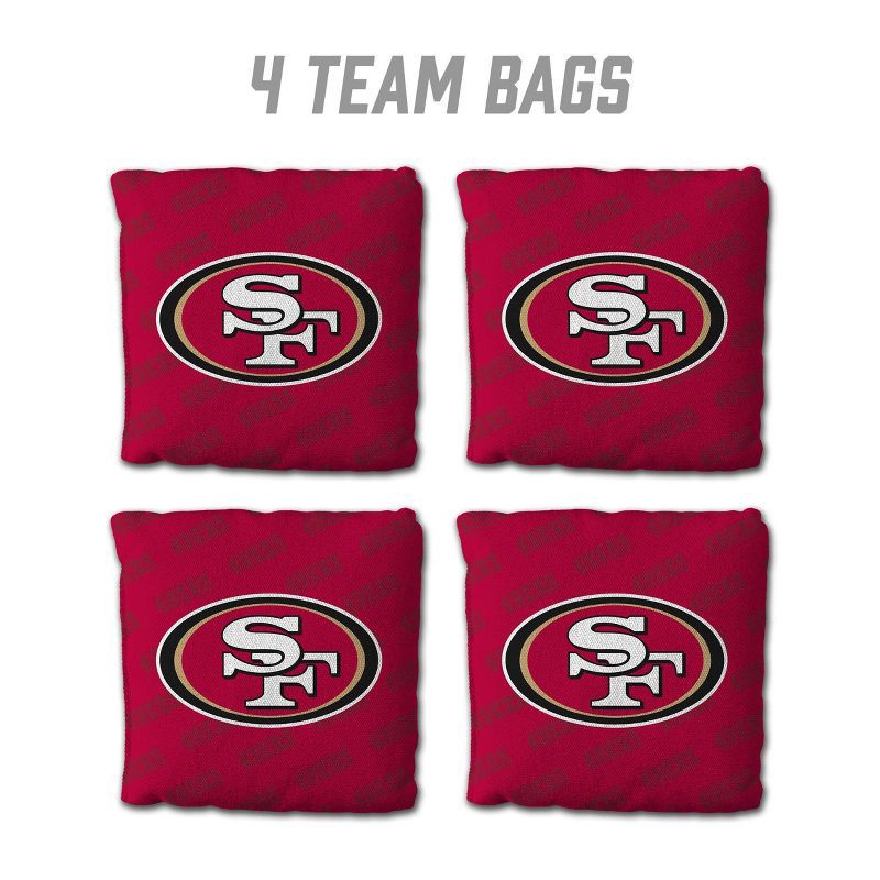 slide 2 of 6, NFL San Francisco 49ers 4pk Cornhole Bags, 4 ct