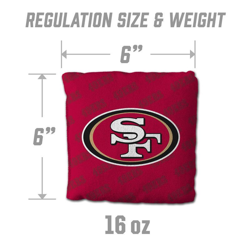 slide 3 of 6, NFL San Francisco 49ers 4pk Cornhole Bags, 4 ct
