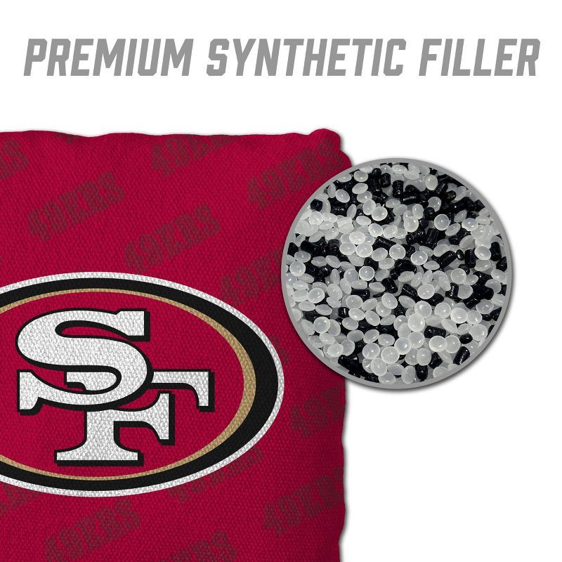 slide 4 of 6, NFL San Francisco 49ers 4pk Cornhole Bags, 4 ct