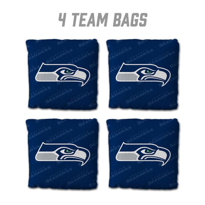 slide 2 of 6, NFL Seattle Seahawks 4pk Cornhole Bags, 4 ct