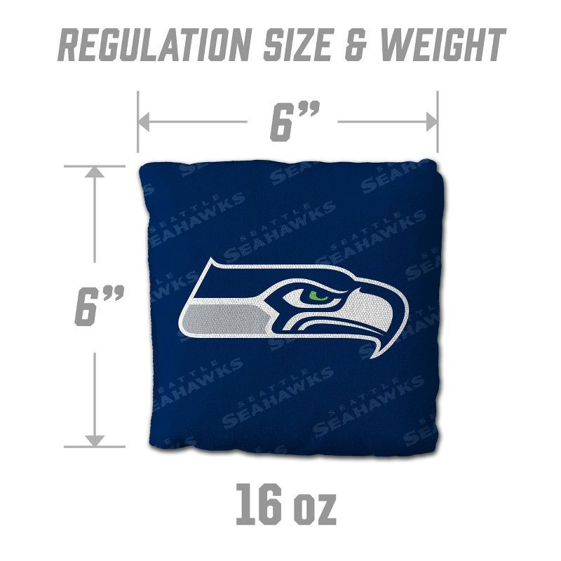 slide 3 of 6, NFL Seattle Seahawks 4pk Cornhole Bags, 4 ct