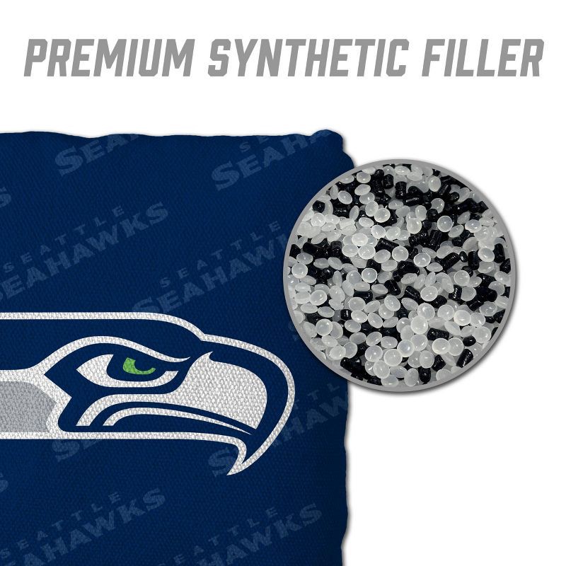 slide 4 of 6, NFL Seattle Seahawks 4pk Cornhole Bags, 4 ct