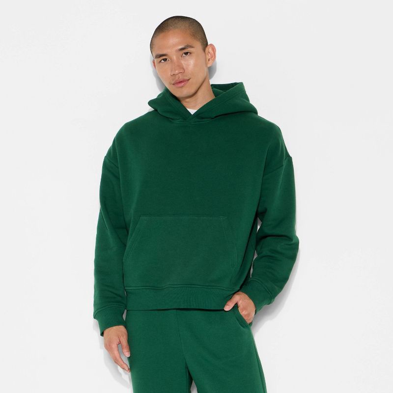 slide 2 of 3, Men's Fleece Hoodie - Original Use™ Green S, 1 ct