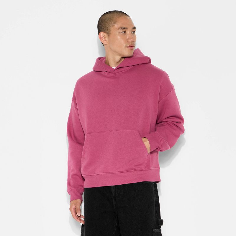 slide 2 of 3, Men's Fleece Hoodie - Original Use™ Plum M, 1 ct