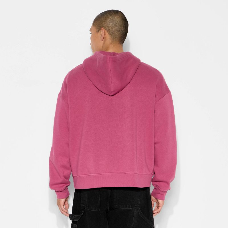 slide 3 of 3, Men's Fleece Hoodie - Original Use™ Plum L, 1 ct