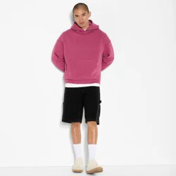 Men's Fleece Hoodie - Original Use™ Plum L