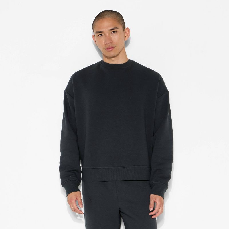 slide 2 of 3, Men's Fleece Crewneck Sweatshirt - Original Use™ Hematite S, 1 ct