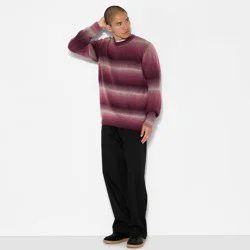 Men's Oversized Crewneck Sweater - Original Use™ Plum Purple L