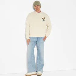 Men's Fleece Crewneck Sweatshirt - Original Use™ Cream S