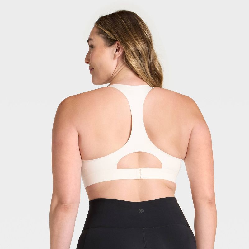 slide 5 of 5, Women's High Support Front Zip Bra - All In Motion™ Cream 38DD, 1 ct
