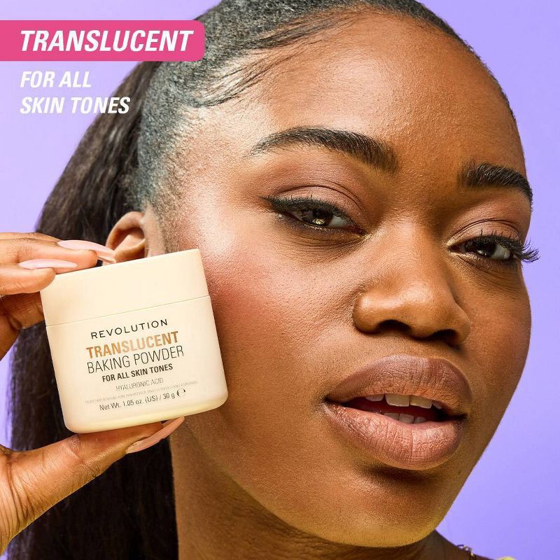 slide 4 of 6, Makeup Revolution Loose Baking Powder - Translucent - 1.05oz, 1.05 oz