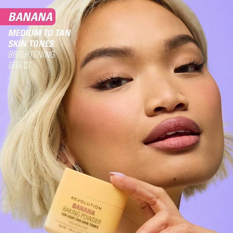 slide 4 of 6, Makeup Revolution Loose Baking Powder - Banana - 1.05oz, 1.05 oz