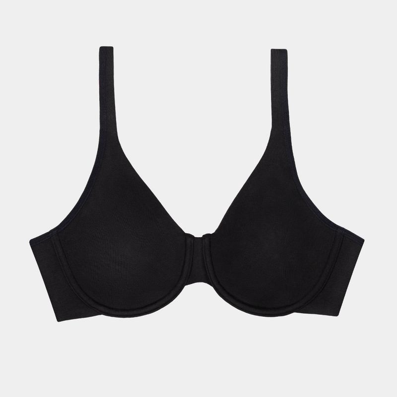 slide 6 of 6, Fruit of the Loom Women's Premium Cotton Stretch Unlined Underwire Bra - Black XXL, 1 ct