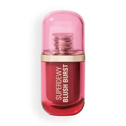 Makeup Revolution Superdewy Liquid Blush Burst - Rose all Day Dusty Pink - 0.14oz: Vegan, Buildable Coverage
