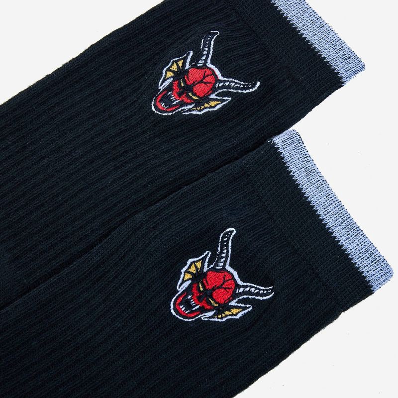 slide 2 of 2, Men's Stranger Things Hellfire Club Athletic Crew Socks - Black 6-12, 1 ct