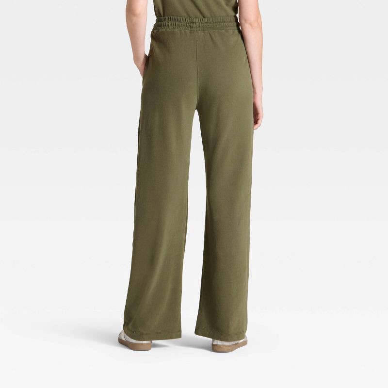 slide 2 of 3, Women's Mid-Rise Relaxed Leg Sweatpants - Universal Thread™ Olive Green XS, 1 ct