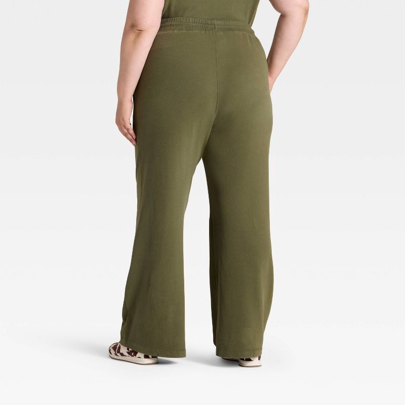 slide 2 of 3, Women's Mid-Rise Relaxed Leg Sweatpants - Universal Thread™ Olive Green XXL, 1 ct