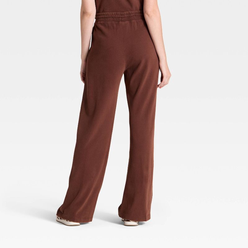 slide 2 of 3, Women's Mid-Rise Relaxed Leg Sweatpants - Universal Thread™ Brown XS, 1 ct