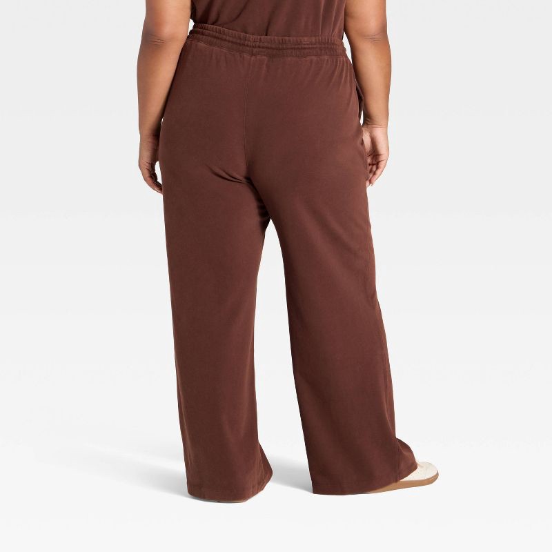 slide 2 of 3, Women's Mid-Rise Relaxed Leg Sweatpants - Universal Thread™ Brown XXL, 1 ct