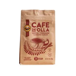 La Monarca Bakery Cafe De Olla Cinnamon and Brown Sugar Medium Roast Ground Coffee - 12oz