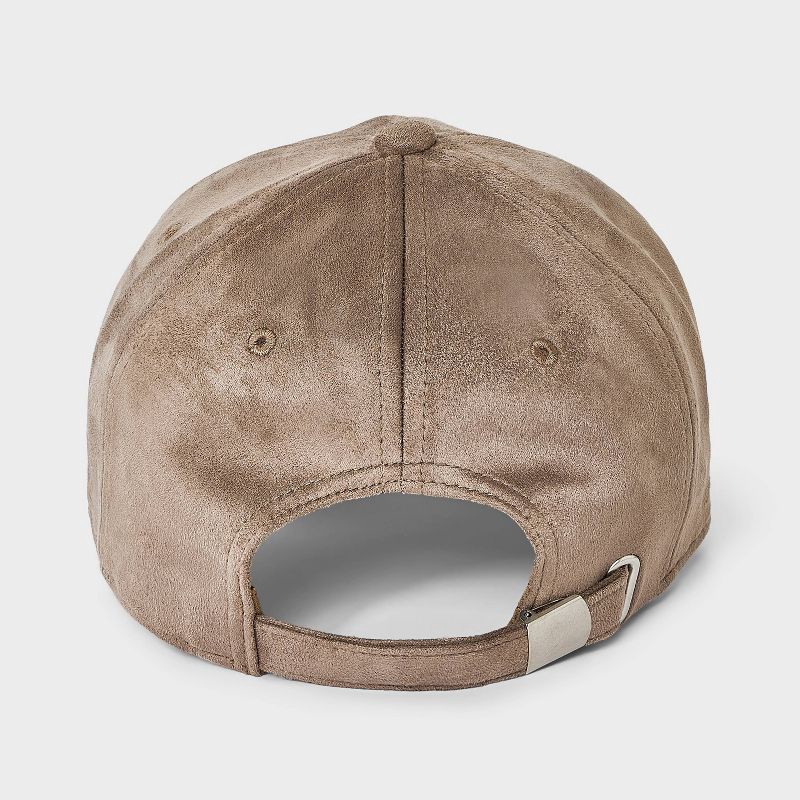 slide 3 of 4, Faux Suede Baseball Hat - Universal Thread™ Brown, 1 ct
