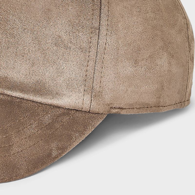 slide 4 of 4, Faux Suede Baseball Hat - Universal Thread™ Brown, 1 ct
