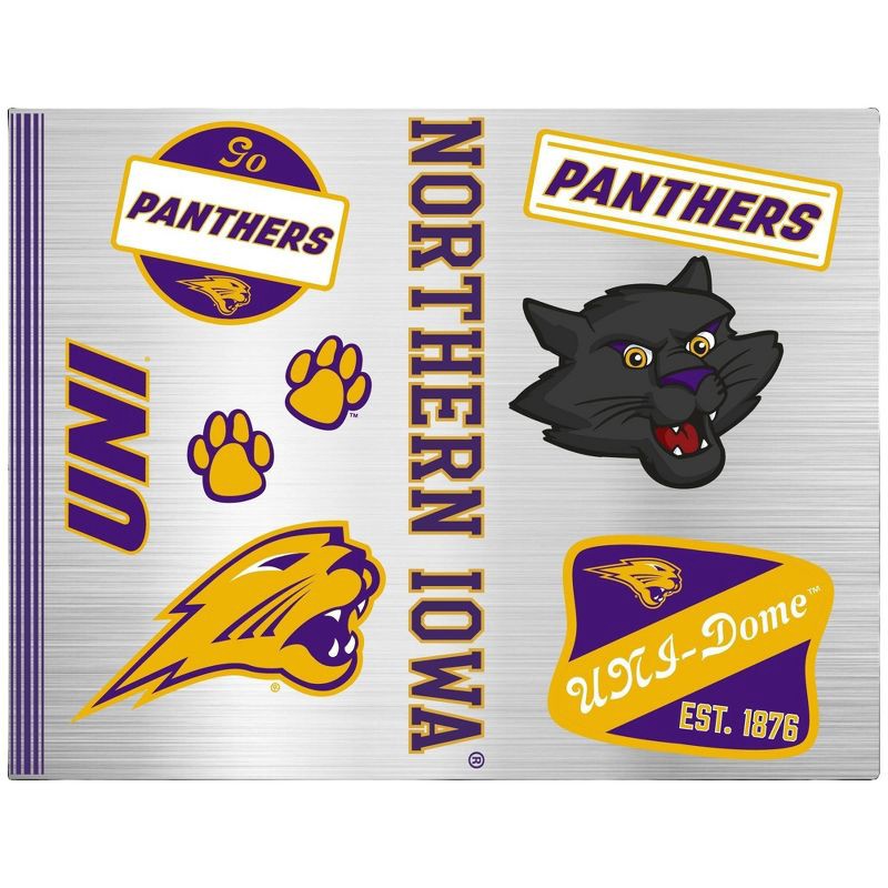 slide 4 of 4, NCAA Northern Iowa Panthers Varsity Thirst Water Bottle - 24oz: Stainless Steel, Plastic Lid, 24 oz