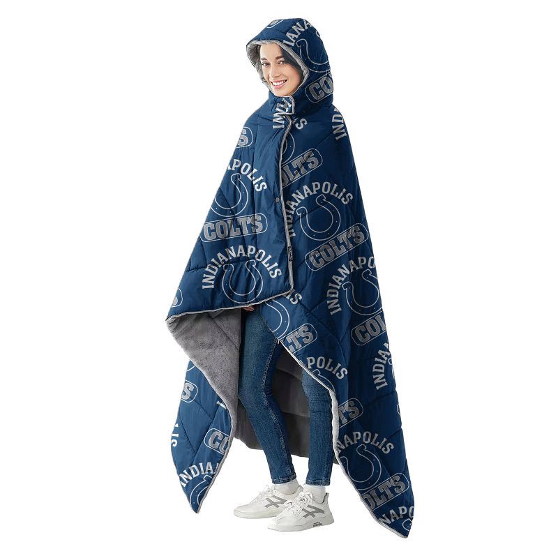 slide 2 of 2, NFL Indianapolis Colts Outdoor Wearable 54"x72" Blanket, 1 ct