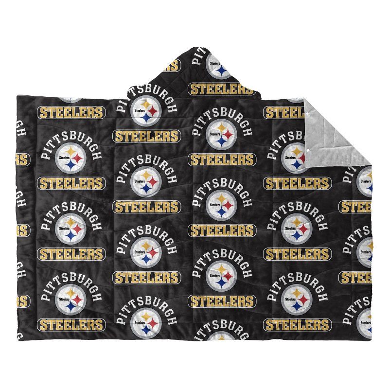 slide 1 of 2, NFL Pittsburgh Steelers Outdoor Wearable 54"x72" Blanket, 1 ct