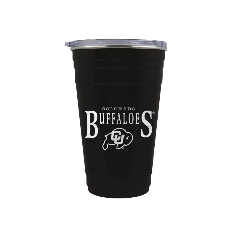 slide 1 of 2, NCAA Colorado Buffaloes Tailgater Tumbler - 22oz: Stainless Steel, Acrylic Lid, 22 oz