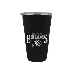 NCAA Colorado Buffaloes Tailgater Tumbler - 22oz: Stainless Steel, Acrylic Lid
