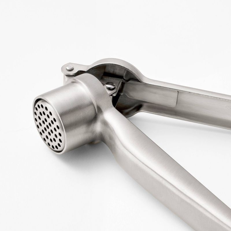 slide 3 of 3, Stainless Steel Garlic Press - Figmint™, 1 ct