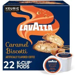Lavazza Caramel Biscotti Medium Roast Keurig K-Cup Coffee Pods - 22ct