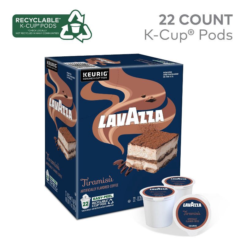 slide 2 of 13, Lavazza Tiramisu Medium Roast Keurig K-Cup Coffee Pods - 22ct, 22 ct
