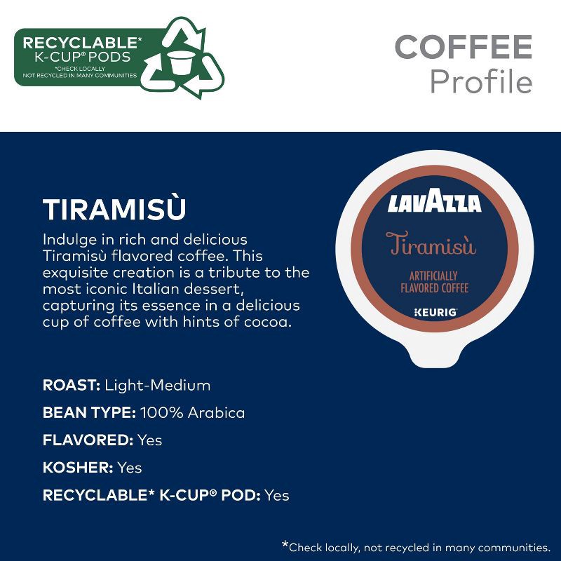 slide 3 of 13, Lavazza Tiramisu Medium Roast Keurig K-Cup Coffee Pods - 22ct, 22 ct