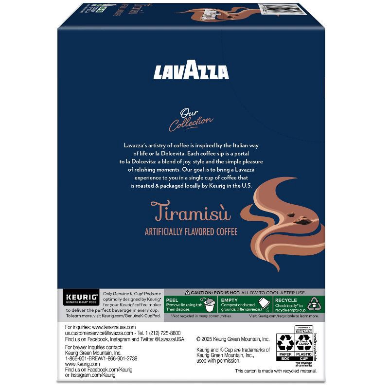 slide 13 of 13, Lavazza Tiramisu Medium Roast Keurig K-Cup Coffee Pods - 22ct, 22 ct