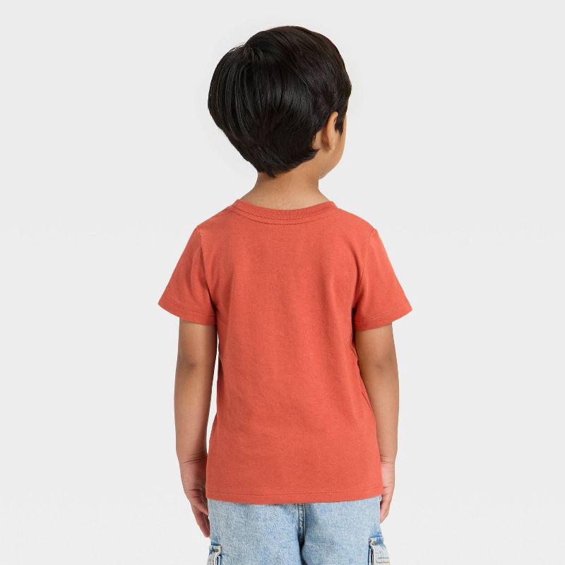 slide 2 of 3, Toddler Boys' Short Sleeve Solid T-Shirt - Cat & Jack™ Orange 5T, 1 ct