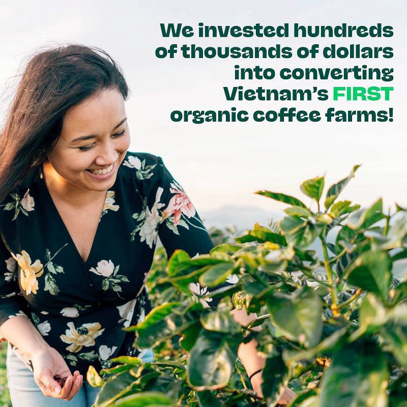 slide 6 of 10, COPPER COW COFFEE Classic Organic Vietnamese Dark Roast Ground Coffee - 12oz, 12 oz