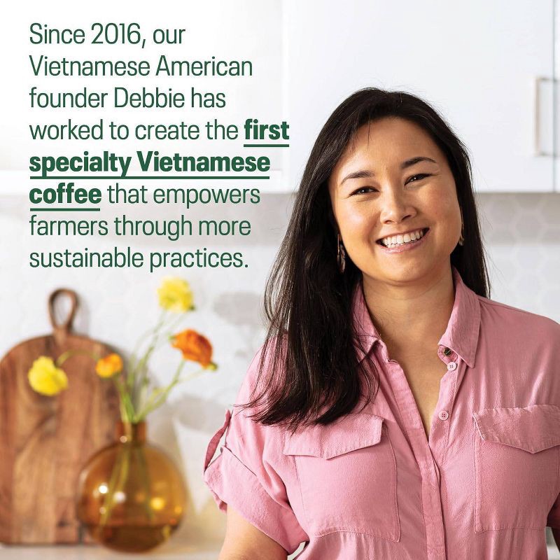 slide 9 of 10, COPPER COW COFFEE Classic Organic Vietnamese Dark Roast Ground Coffee - 12oz, 12 oz