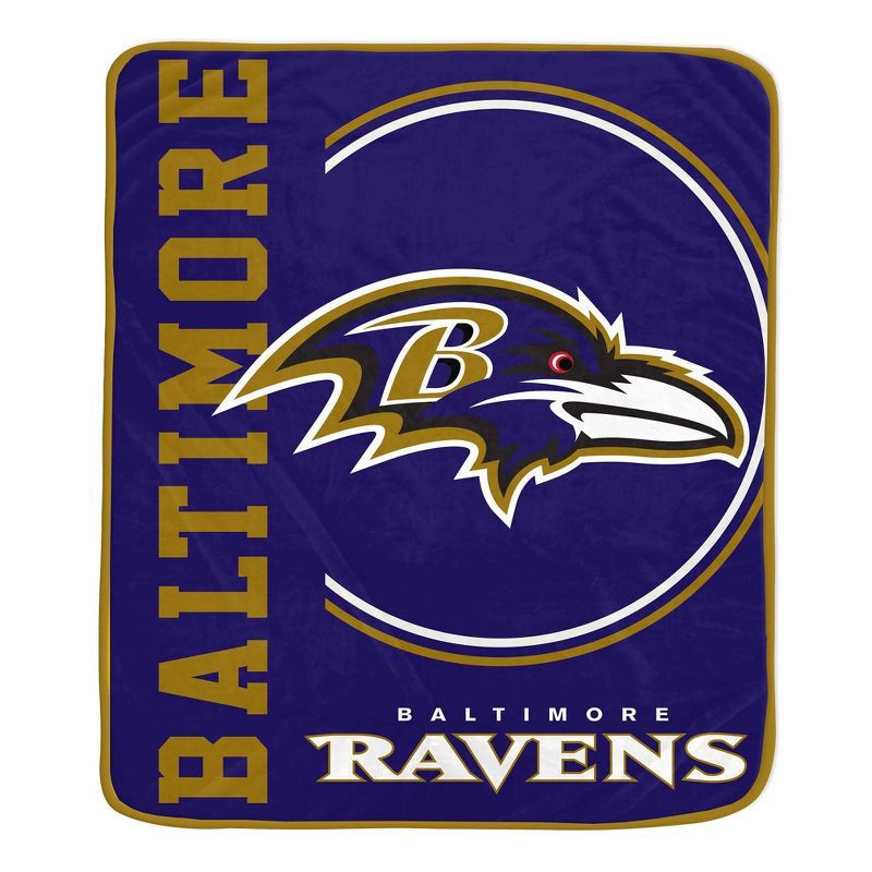 slide 1 of 3, NFL Baltimore Ravens Keep It Simple Ultra Soft Blanket, 1 ct