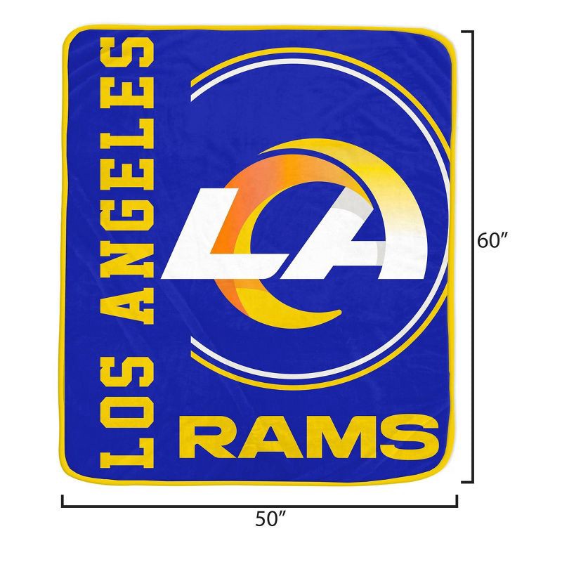 slide 3 of 3, NFL Los Angeles Rams Keep It Simple Ultra Soft Blanket, 1 ct