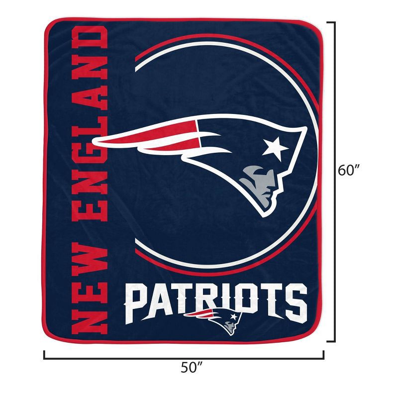 slide 3 of 3, NFL New England Patriots Keep It Simple Ultra Soft Blanket, 1 ct