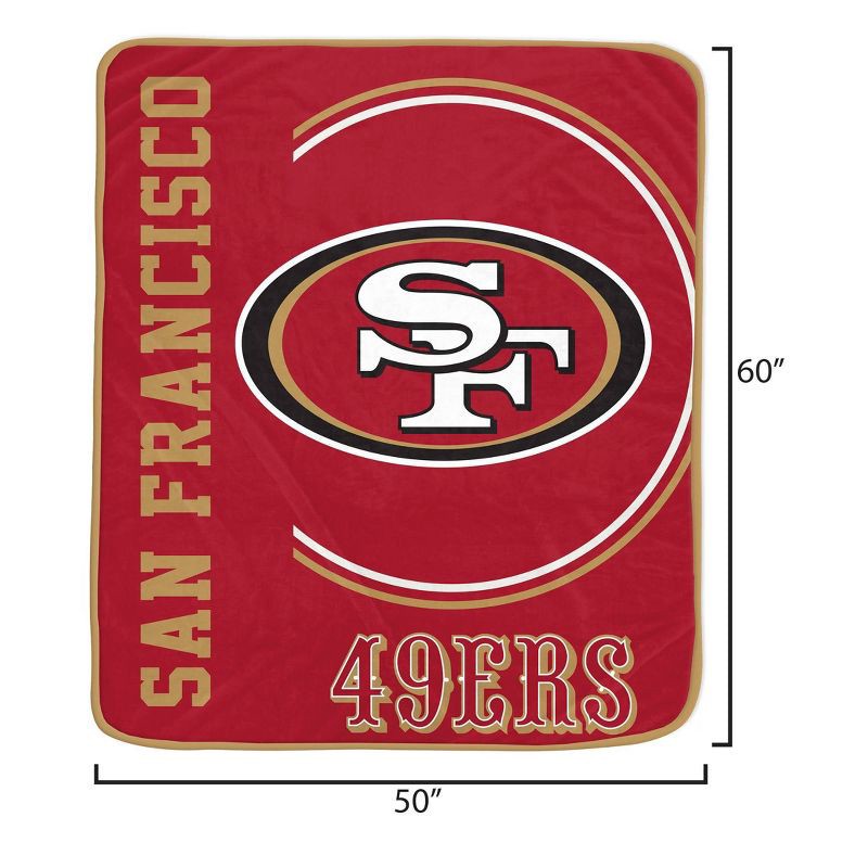 slide 3 of 3, NFL San Francisco 49ers Keep It Simple Ultra Soft Blanket, 1 ct