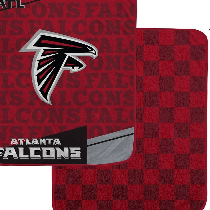slide 2 of 3, NFL Diagonal Ghost Checker Double Sided Ultra Cozy Blanket, 1 ct