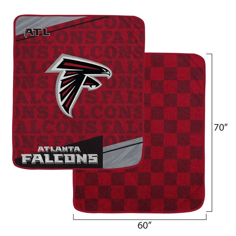 slide 3 of 3, NFL Diagonal Ghost Checker Double Sided Ultra Cozy Blanket, 1 ct