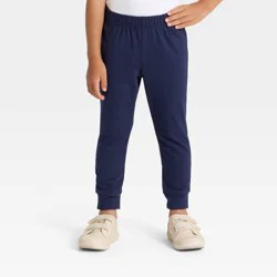 Toddler Boys' Solid Jersey Jogger Pants - Cat & Jack™ Navy Blue 2T
