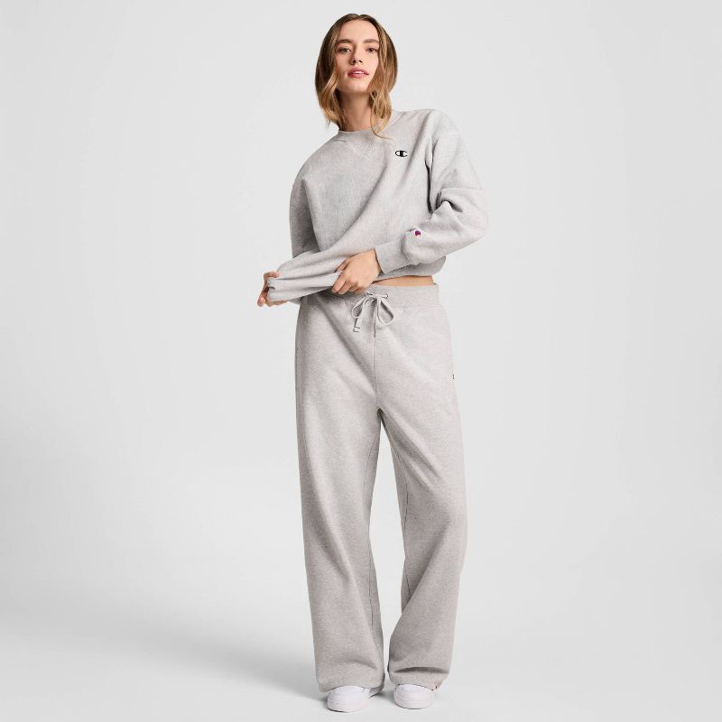 slide 6 of 7, Champion Women's Fleece Crewneck Sweatshirt - Heather Gray XS, 1 ct