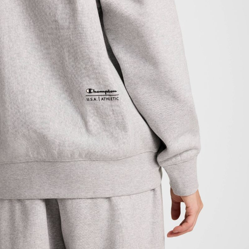 slide 5 of 7, Champion Women's Fleece Pullover Sweatshirt - Heather Gray M, 1 ct
